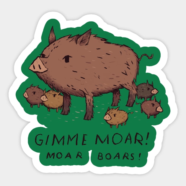 moar boars! Sticker by Louisros